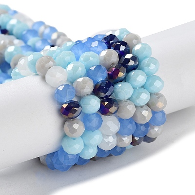 Glass Beads Strands EGLA-A034-M6mm-40-1
