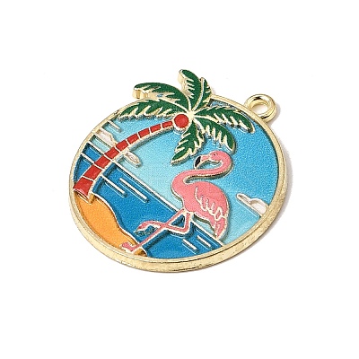 Alloy Enamel Pendants AL-CBA4C3E-03LG-1