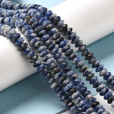 Natural Blue Spot Jasper Beads Strands G-Z030-A01-01-1