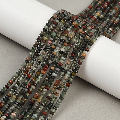 Natural African Bloodstone Beads Strands G-S388-A02-3x4mm-1