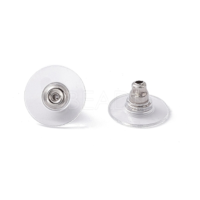 304 Stainless Steel Bullet Clutch Earring Backs X-STAS-I016-1