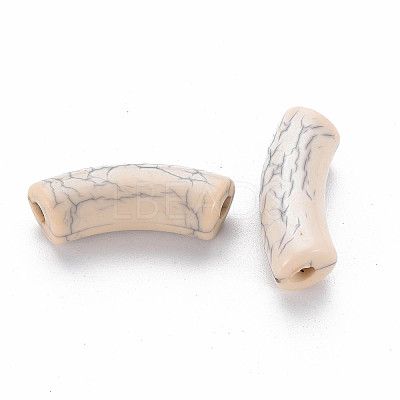 Opaque Crackle Acrylic Beads MACR-S372-001N-006-1