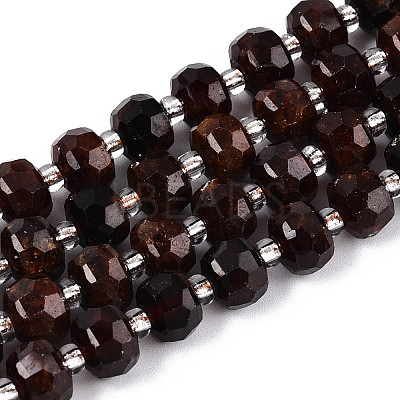Natural Orange Garnet Beads Strands G-N327-08A-04-1