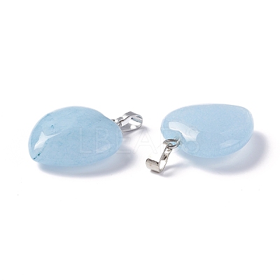 Natural White Jade Pendants G-G956-B21-FF-1