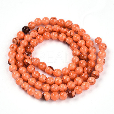 Natural Persian Jade Beads Strands G-A255-A02-04J-1