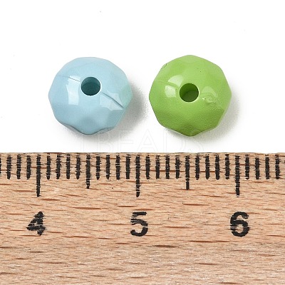 Opaque Acrylic Beads OACR-H058-12-1