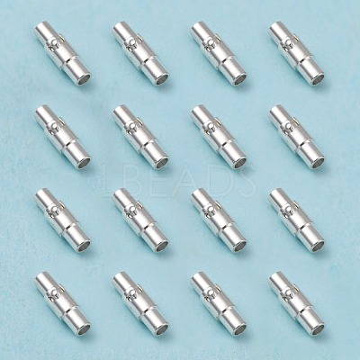 Brass Locking Tube Magnetic Clasps MC079-S-1