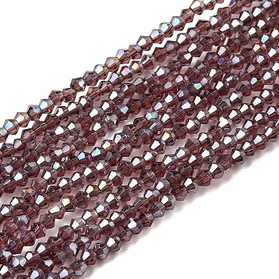 Glass Beads Strands EGLA-S056-2mm-01-1