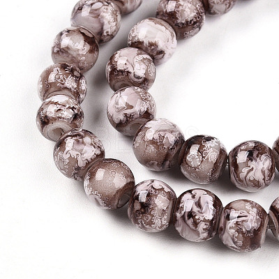 Baking Paint Glass Beads X1-DGLA-N003-6mm-A05-1