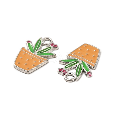 Alloy Enamel Pendants ENAM-G211-01P-02-1