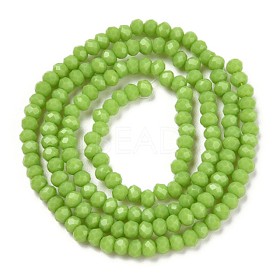 Opaque Solid Color Glass Beads Strands EGLA-A034-P6mm-D30-1