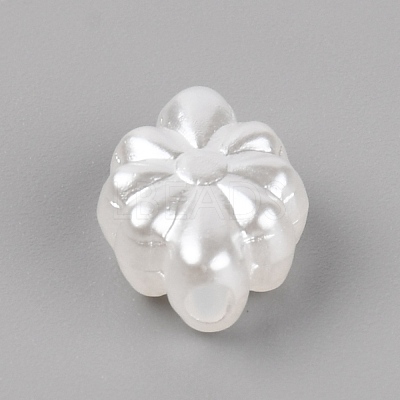 Opaque Acrylic Beads OACR-WH0026-01A-1