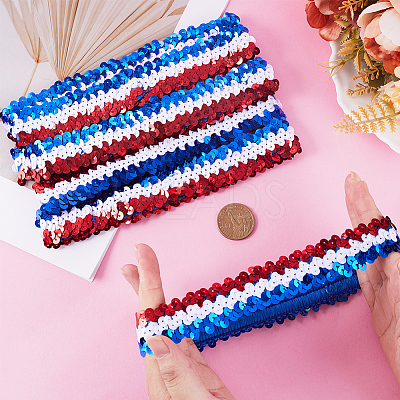 10Pcs Wide Stretch Sparkling Headband MRMJ-GF0001-45B-1