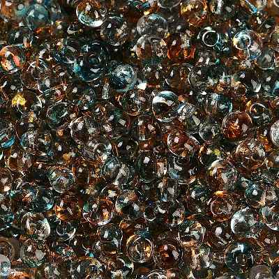 6/0 Spray Paint Fringe Glass Seed Beads SEED-H003-11G-1