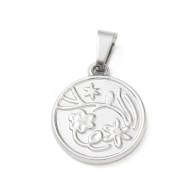 304 Stainless Steel Pendants SA-CBA34D4-03F-P-1