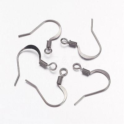 Brass French Earring Hooks KK-Q366-B-NF-1