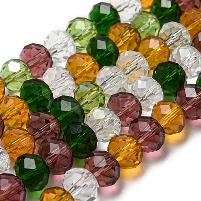 Glass Beads Strands EGLA-A034-M8mm-26-1
