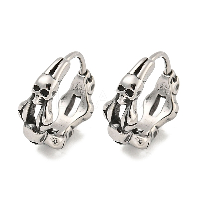 316 Surgical Stainless Steel Hoop Earrings EJEW-D096-12AS-18-1