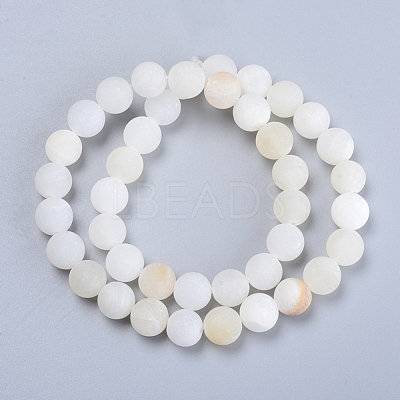 Natural Flower Jade(Afghanistan Jade) Beads Strands G-E266-12A-6mm-1