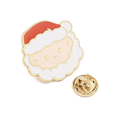 Christmas Theme Cartoon Alloy Brooches JEWB-A025-01C-1