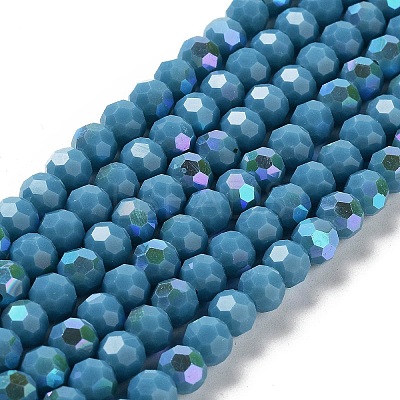 Opaque Glass Beads Strands EGLA-A035-P6mm-L12-1