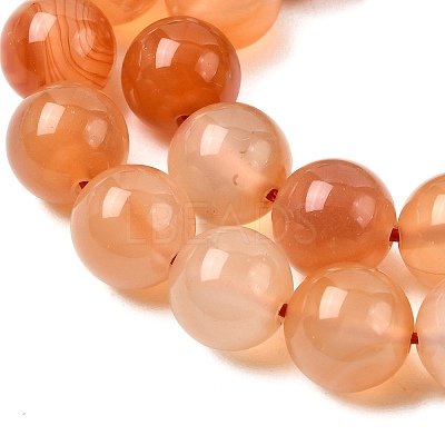 Natural Carnelian Beads Strands G-N0006-10mm-17-1