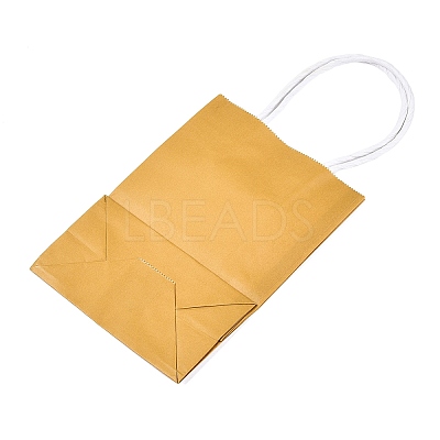 Pure Color Kraft Paper Bags AJEW-G020-A-06-1