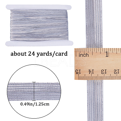 24 Yards Flat Nylon Elastic Cord/Band EC-GF0001-36A-01-1