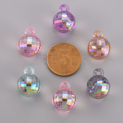Transparent Acrylic Beads TACR-S154-44C-1