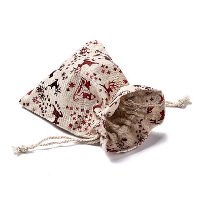 Cotton Gift Packing Pouches Drawstring Bags ABAG-B001-01B-05-1