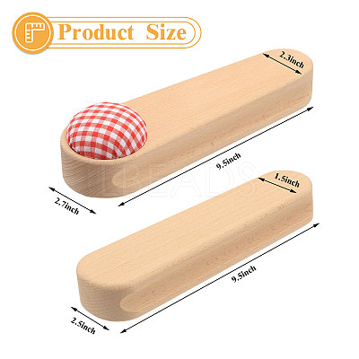 2Pcs 2 Style Wood Tailors Clapper TOOL-GL0001-09-1
