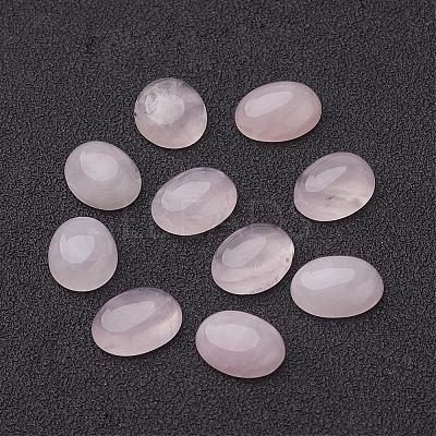 Natural Rose Quartz Cabochons G-ROSE10x8x4-1