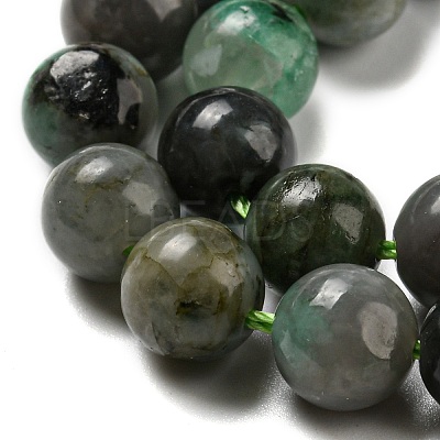 Synthetic Emerald Beads Strands G-A219-A02-03-1-1
