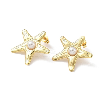 304 Stainless Steel Stud Earrings SA-CBA46AF-05G-02-1