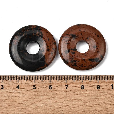Natural Mahogany Obsidian Pendants G-A320-01A-13-1