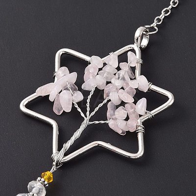 Teardrop Acrylic Beads Big Pendant Decorations LS-HJEW-D029-01P-B-1