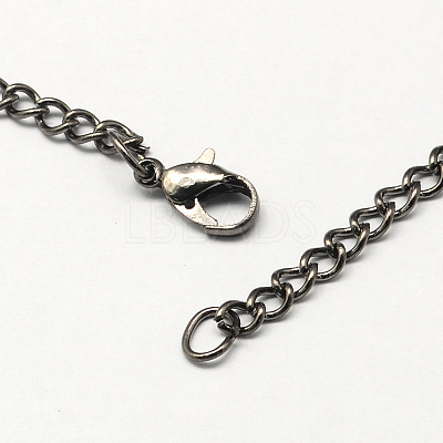 Vintage Iron Twisted Chain Necklace Making for Pocket Watches Design CH-R062-B-1
