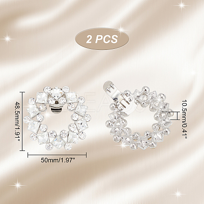 AHADEMAKER 2Pcs Detachable Flower Shoe Decoration AJEW-GA0004-28-1