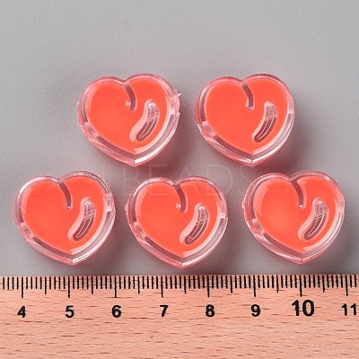 Transparent Enamel Acrylic Beads TACR-S155-004A-1