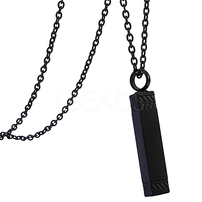 1Pc Stainless Steel Perfume Bottle Necklaces NJEW-UN0001-92EB-1