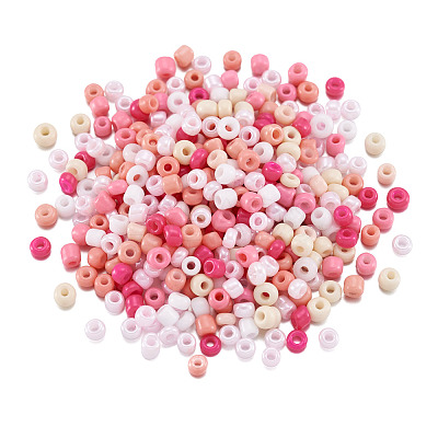 Opaque Glass Round Seed Beads GLAA-TAC0025-07A-04-1
