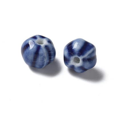 Vintage Porcelain Pumpkin Beads PORC-L080-H-1