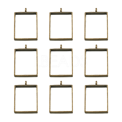 Alloy Open Back Bezel Big Pendants PALLOY-TA0021-02AB-1