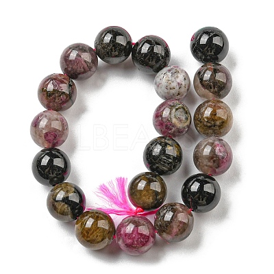 Natural Multicolor Tourmaline Beads strands G-C076-6mm-10-1