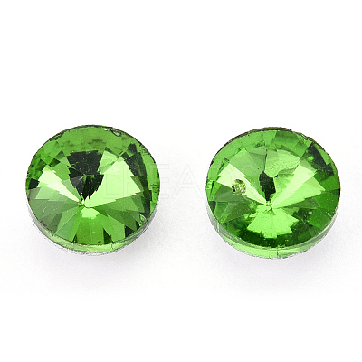 Pointed Back Glass Rhinestone Cabochons RGLA-T086-6mm-20-1