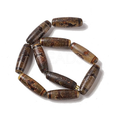 Tibetan Style dZi Beads Strands G-A024-01X-1