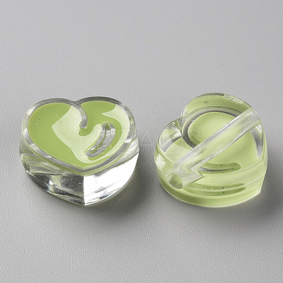 Transparent Enamel Acrylic Beads TACR-S155-004D-1
