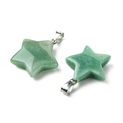 Natural Green Aventurine Pendants GG-K002-10A-1
