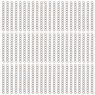 120Pcs 304 Stainless Steel Chain Extender CHS-BM0001-12-1