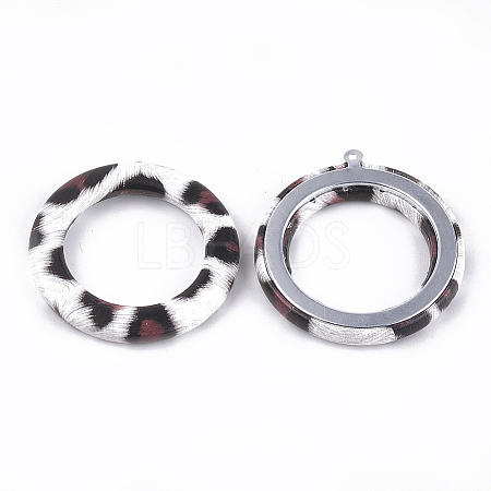 Imitation Leather Pendants LS-WOVE-S118-08E-1